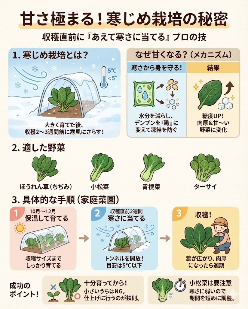 甘さ極まる！寒じめ栽培の秘密