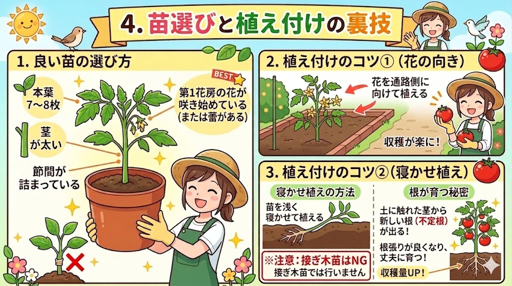 苗選びと植え付けの裏技