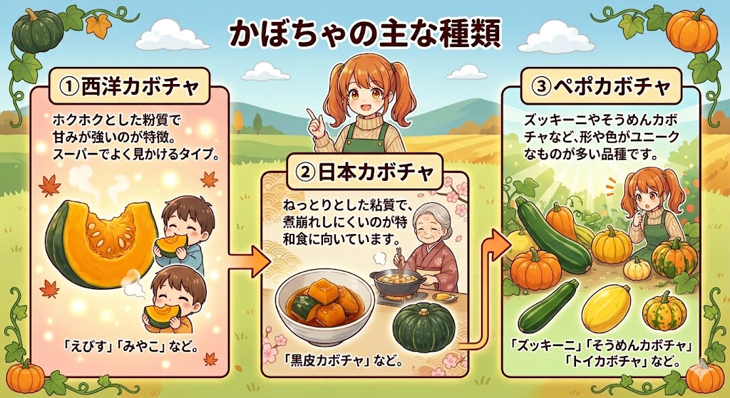カボチャの主な種類