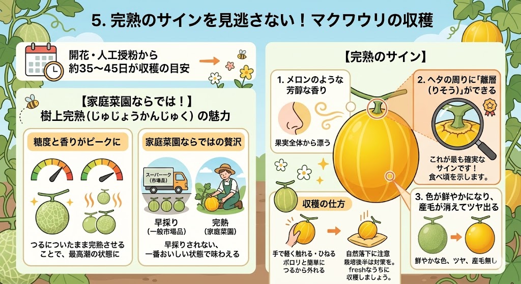 完熟のサインを見逃さない