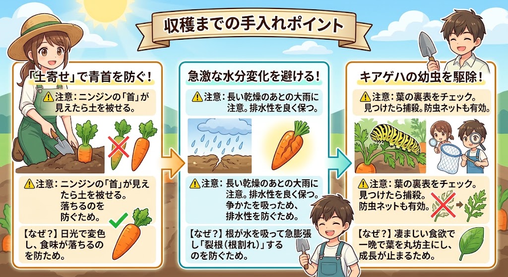 収穫までの手入れポイント