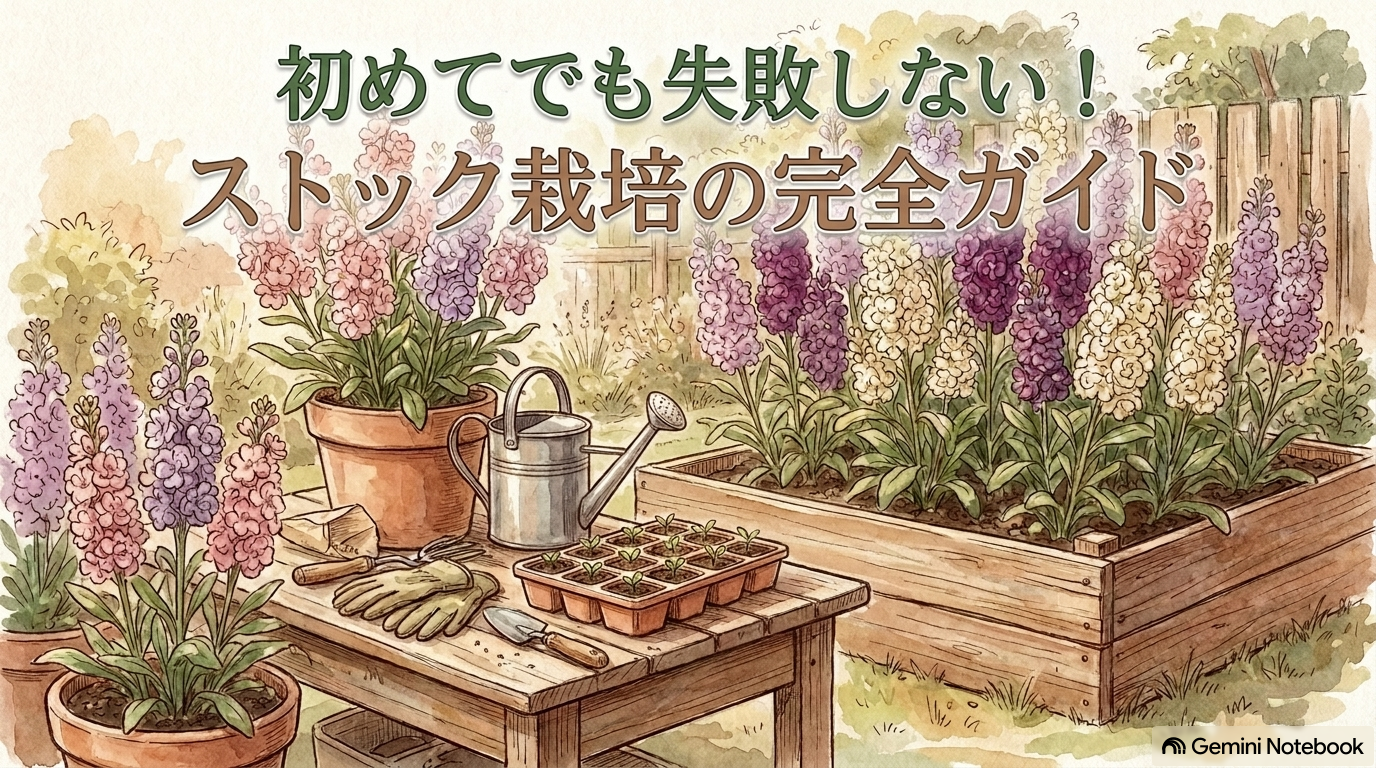 ストックの育て方完全ガイド！土作りから冬越しと八重咲きのコツまで徹底解説